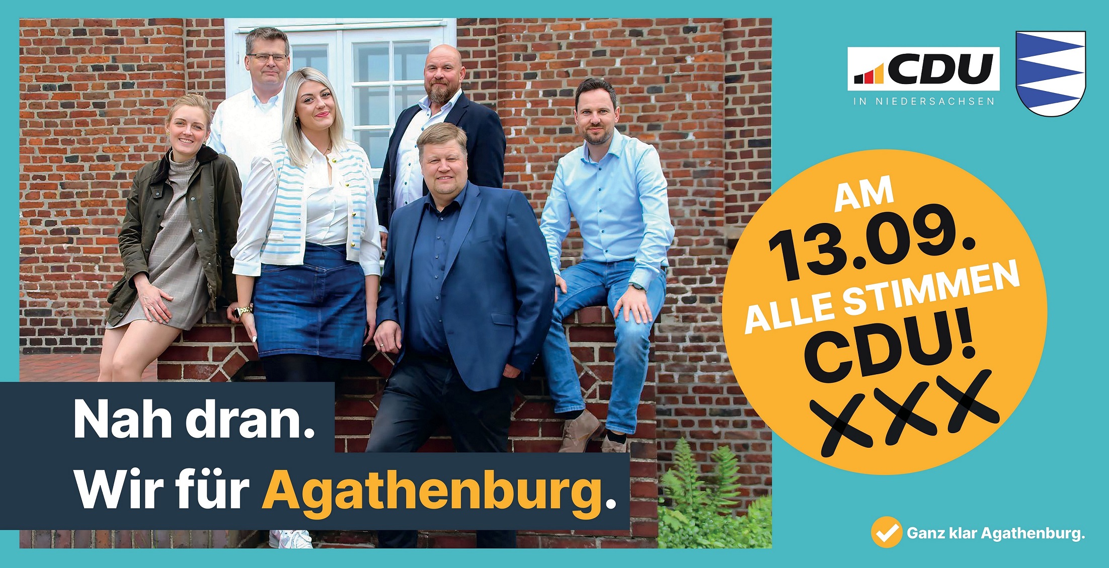 die CDU Kandidaten für den Gemeinderat in Agathenburg